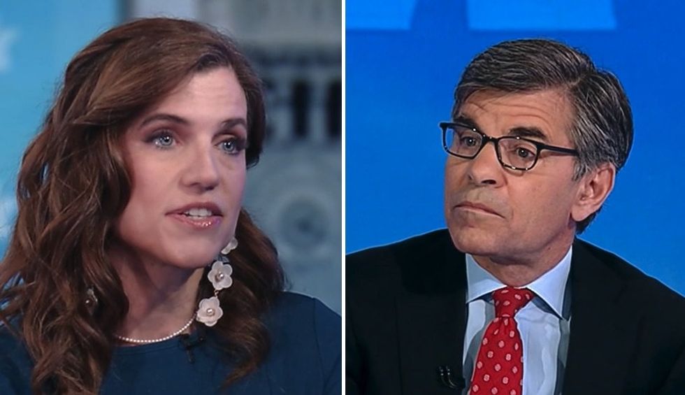 Nancy Mace owns George Stephanopoulos for using her rape to shame her for endorsing Trump: 'Complete and total POS'