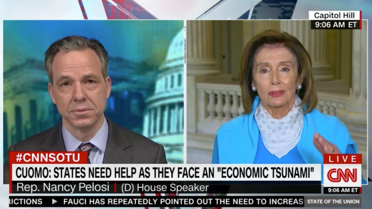Nancy Pelosi snaps when confronted by Jake Tapper over coronavirus relief