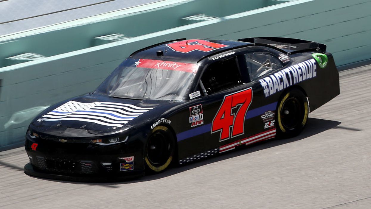 NASCAR driver runs 'Blue Lives Matter' scheme days after Bubba Wallace races 'Black Lives Matter' car