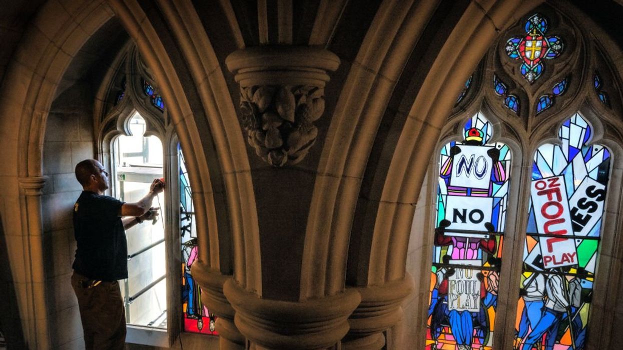 National Cathedral swaps out Civil War-themed stained glass for civil rights-themed windows