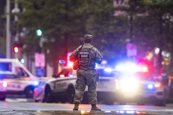 National Guard member SHOT while trying to quell late-night brawl in Washington, DC