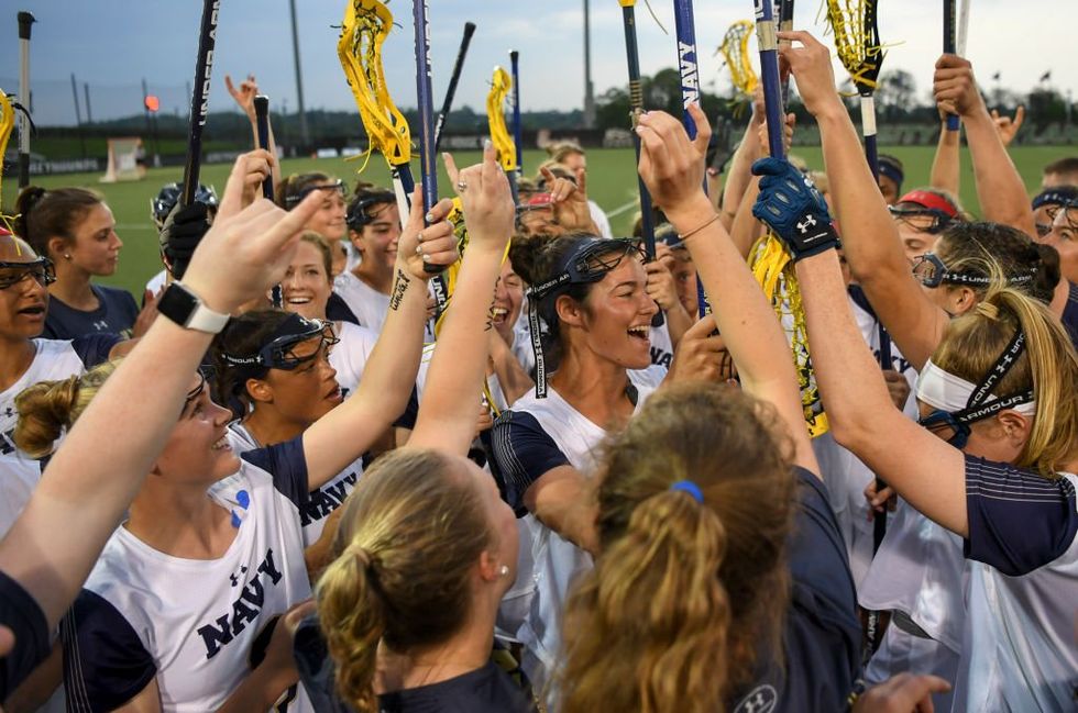 Navy women's lacrosse team goes viral for pro-America locker room video fans can't get enough of