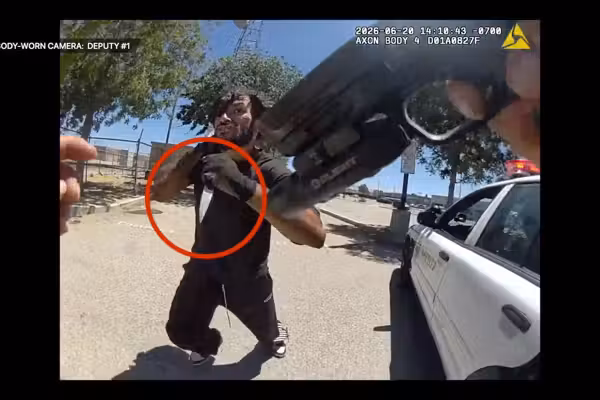 New bodycam video shows sheriff's deputies fatally shooting knife-wielding male who authorities say stabbed deputy