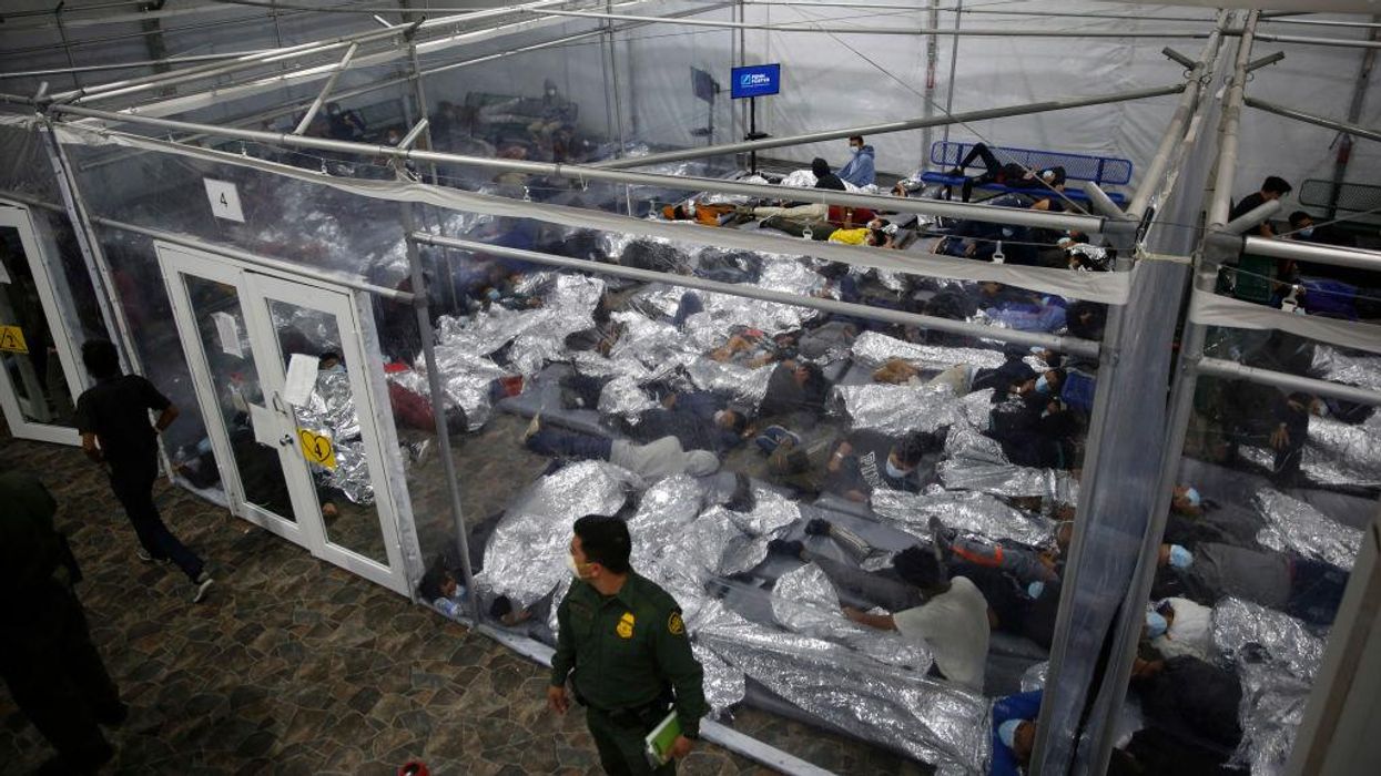New photos show another overcrowding situation at migrant detention center in Donna, Texas