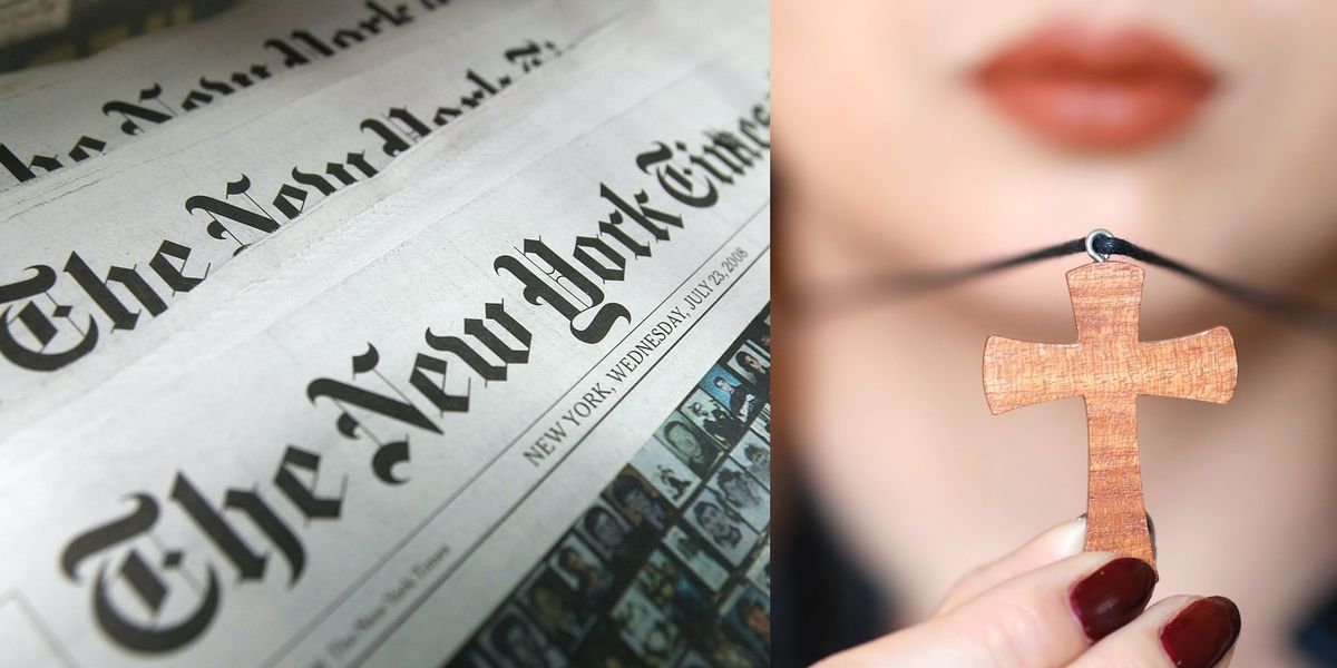 New York Times mocked over report discovering Christians wearing crosses for necklaces New York Times mocked over report discovering Christians wearing crosses for necklaces