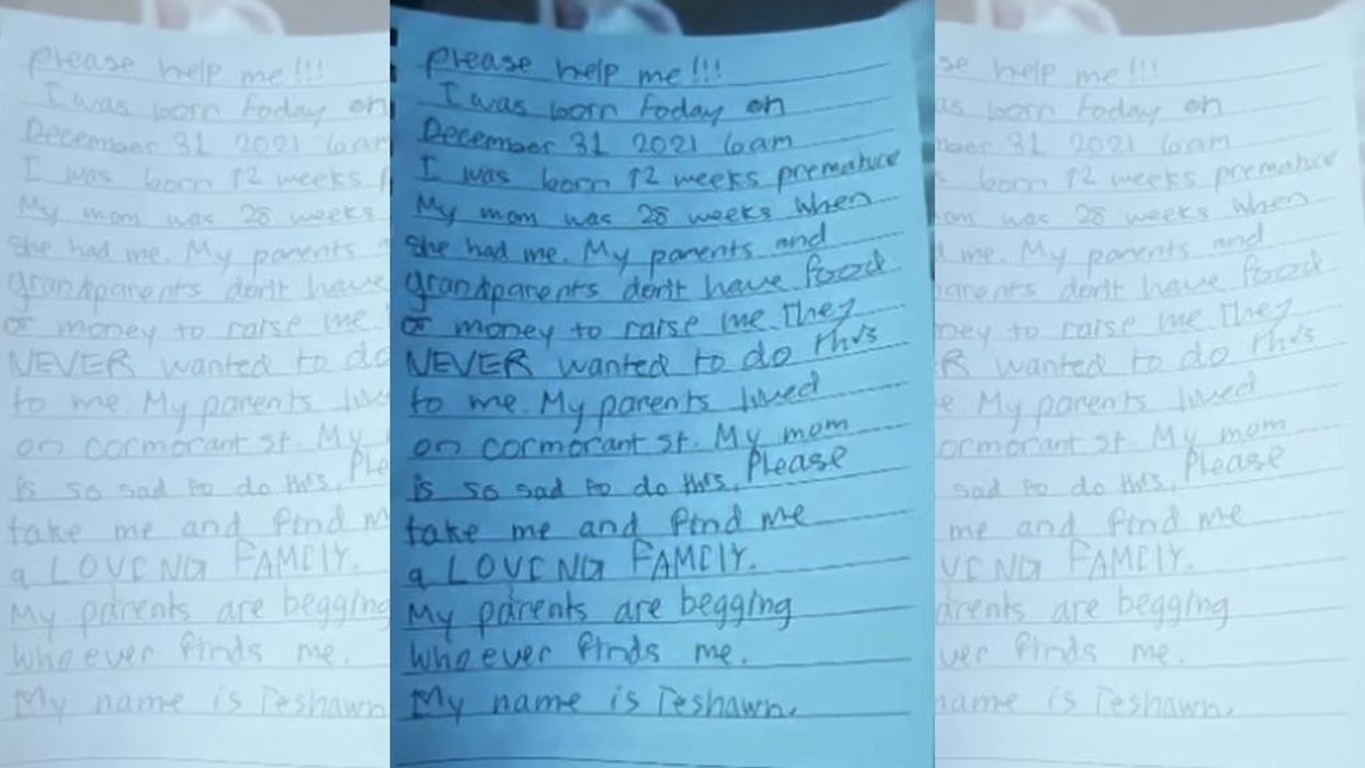 Newborn baby found abandoned in frigid Alaska weather, heartbreaking note reveals tragic situation