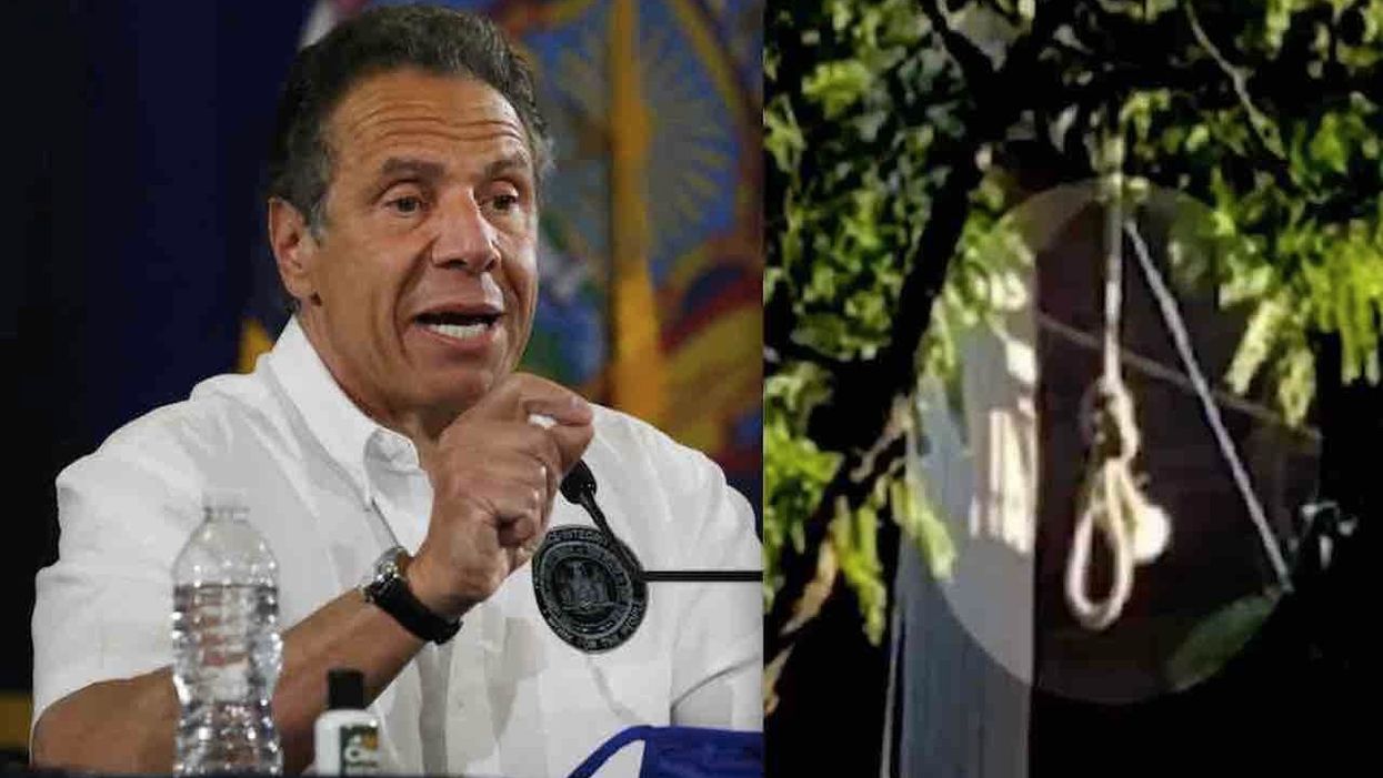 'Noose' seen in Harlem park has Gov. Cuomo ripping 'evil icon of our nation's racist past.' Then the truth comes out.