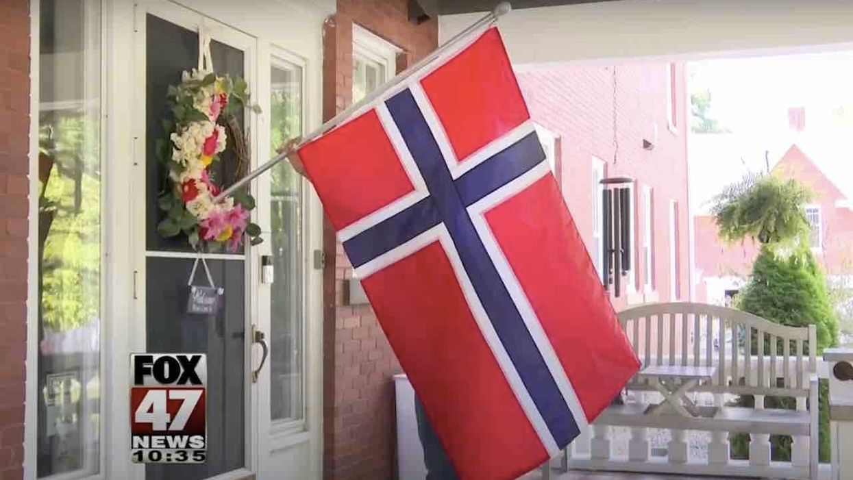 Norwegian flag removed by bed and breakfast owners after people confuse it for Confederate flag