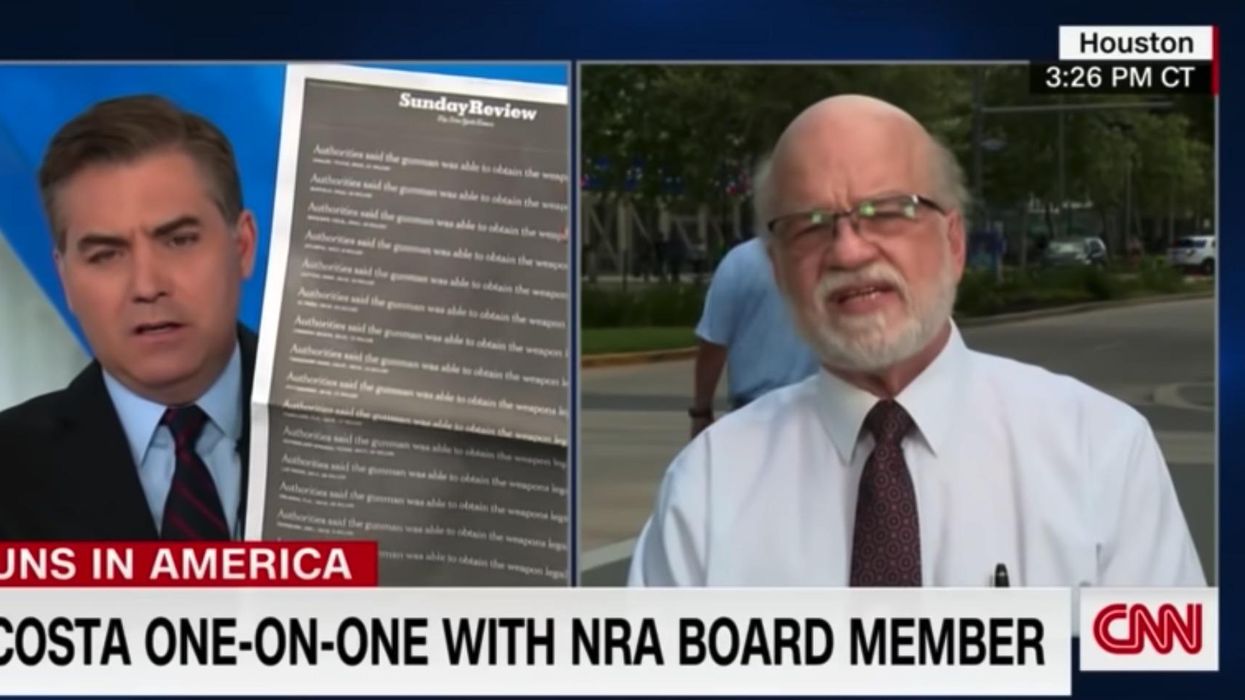 NRA board member schools CNN's Jim Acosta in fiery interview on gun control: 'Isn't this blood on your hands?'