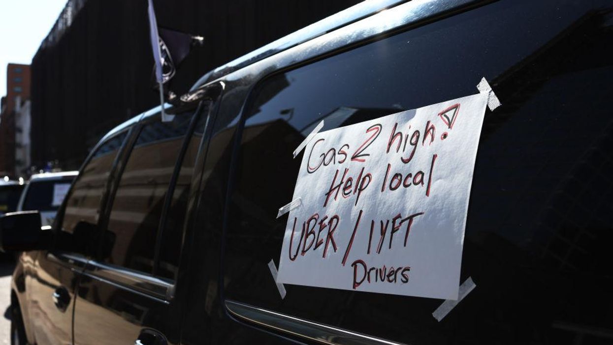 NYC Uber drivers protest rising gas prices, demand relief