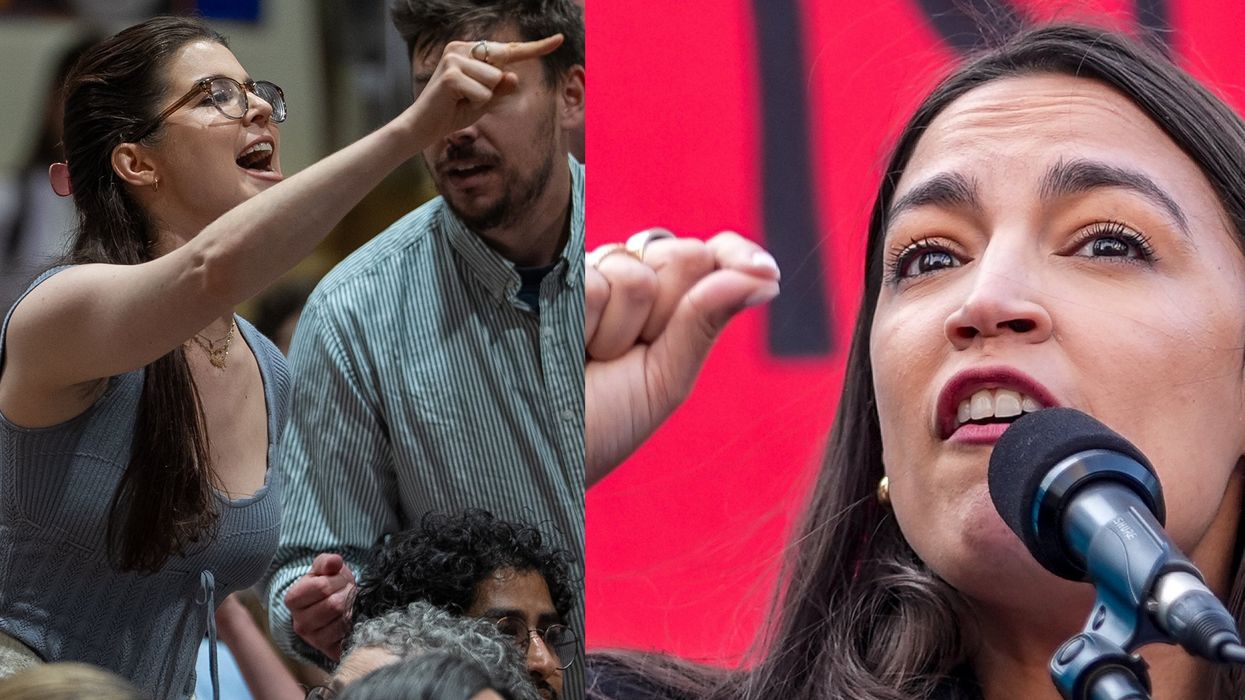 Ocasio-Cortez rally interrupted by pro-Palestinian protest: 'War criminal!'
