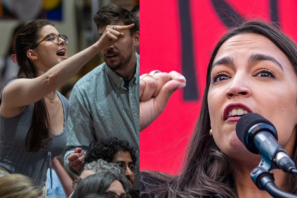 Ocasio-Cortez rally interrupted by pro-Palestinian protest: 'War criminal!'