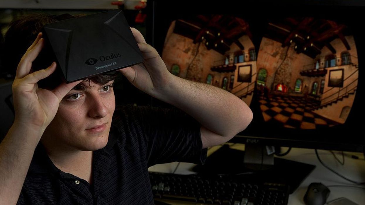 Oculus Rift creator debuts VR headset that blows users' brains out if they die in game