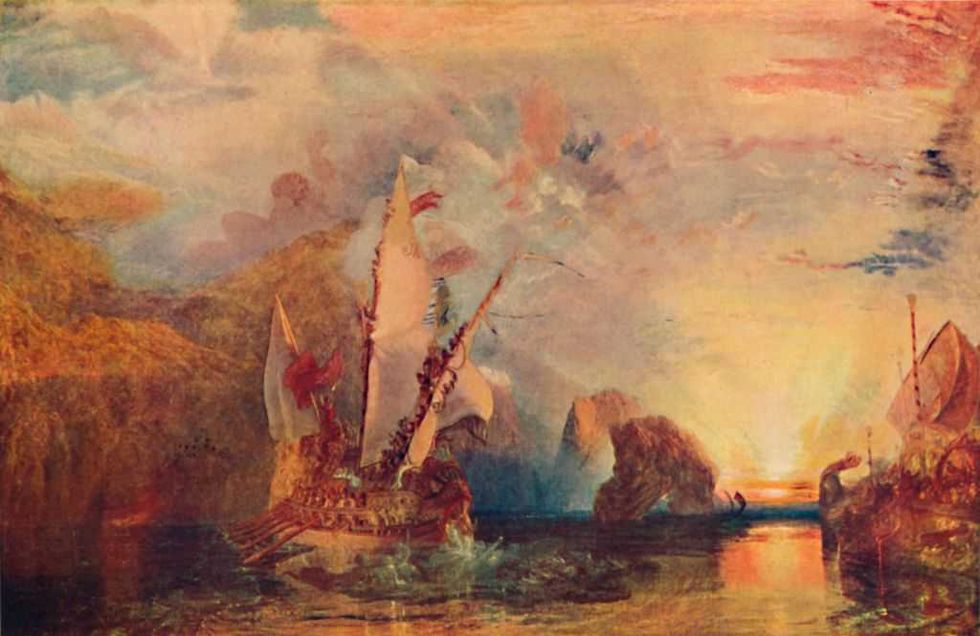 Odysseus sails west with nowhere left to go
