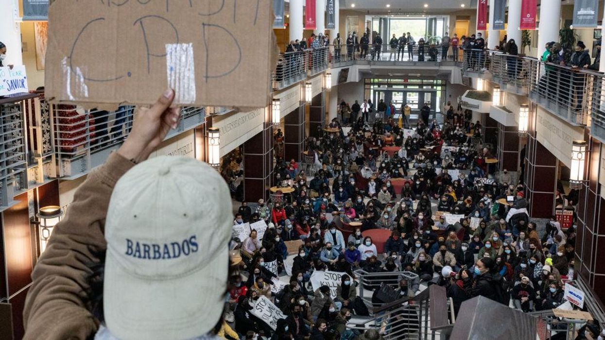 Ohio State University students stage sit-in protest, demand school sever ties with Columbus police for shooting of knife-wielding teen