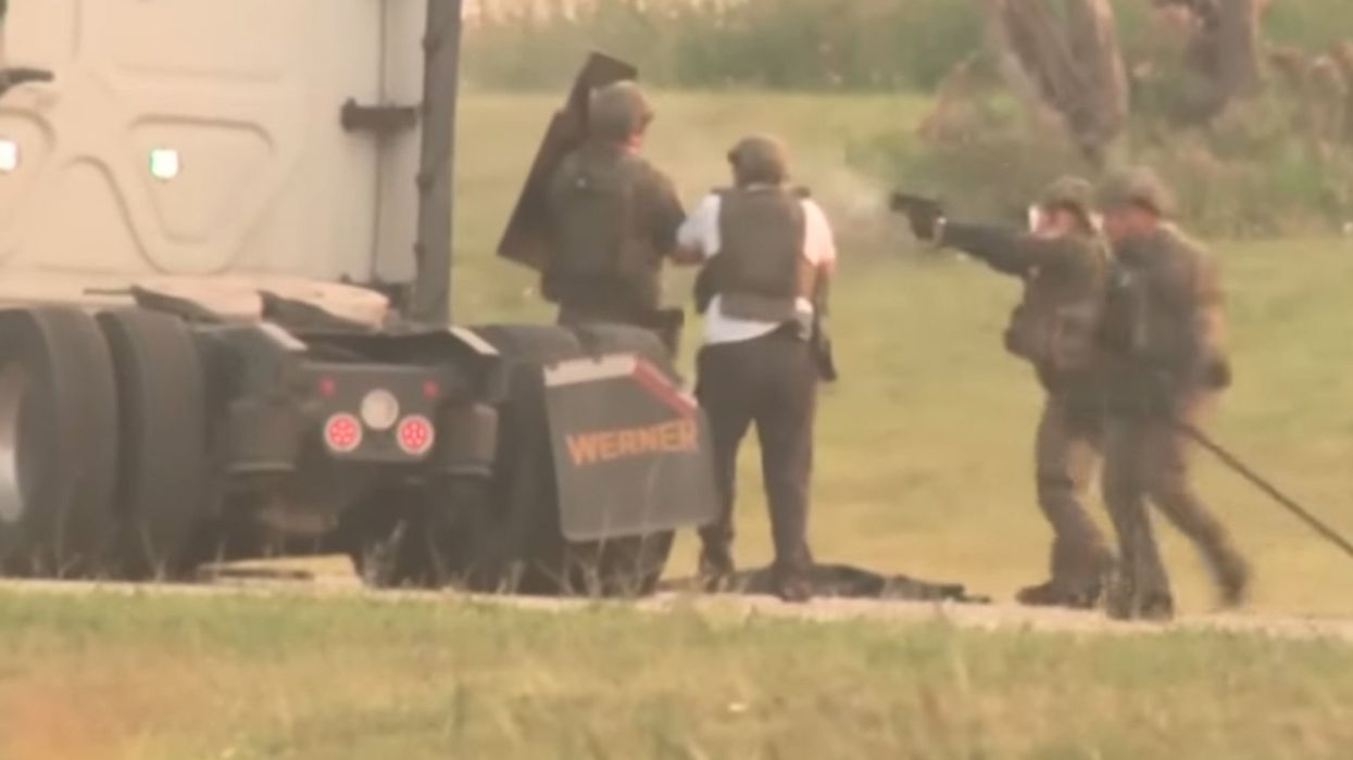 Ohio traffic stop goes sideways after couple takes a trucker hostage, then leads police on a 3-hour police chase, ending in gunfire and blood