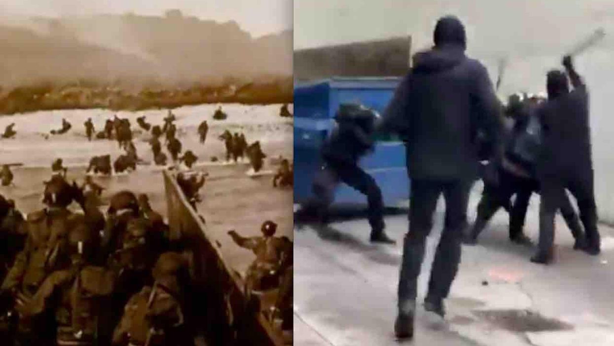 On D-Day anniversary, Lincoln Project actually equates left-wing Antifa thugs with soldiers who stormed Normandy's beaches and fought Hitler, Nazis
