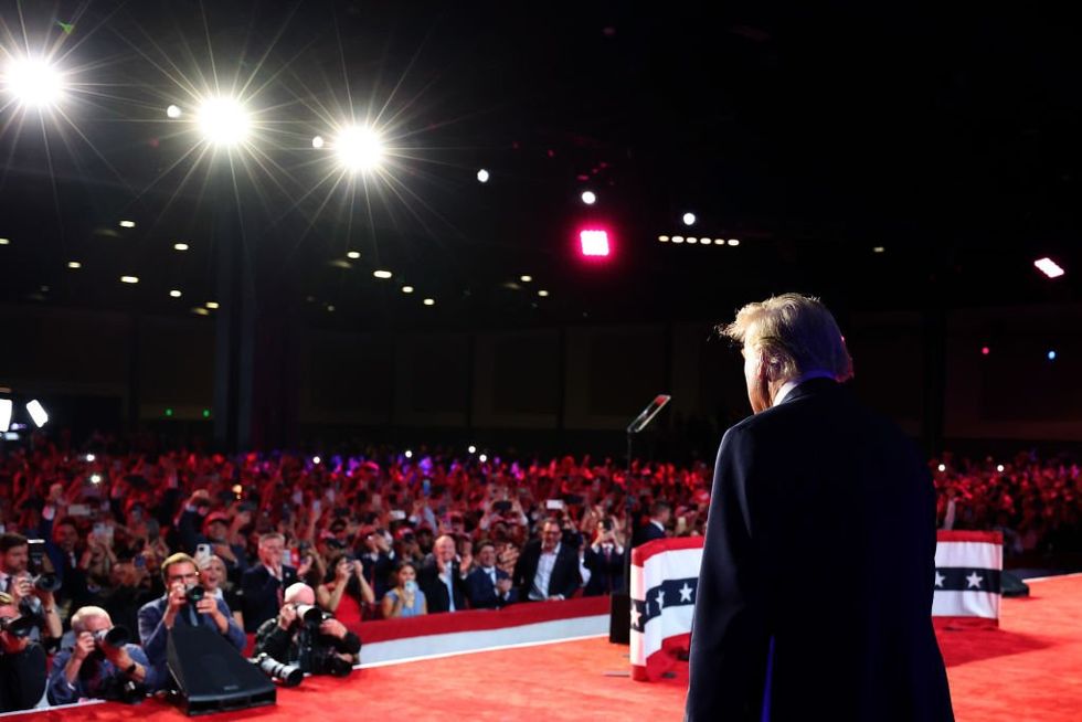 Overjoyed Christians break into spontaneous song at Trump victory party: 'God is so merciful'