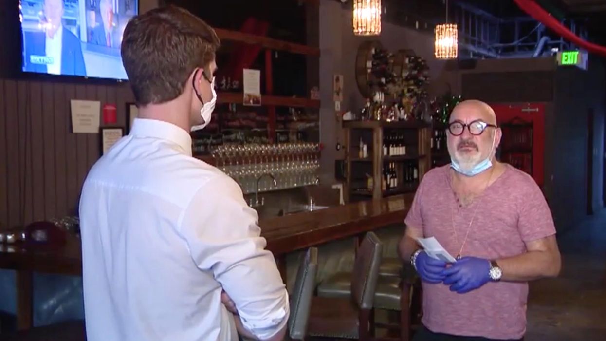 Owner reopens wine bar and dares Los Angeles officials to arrest him