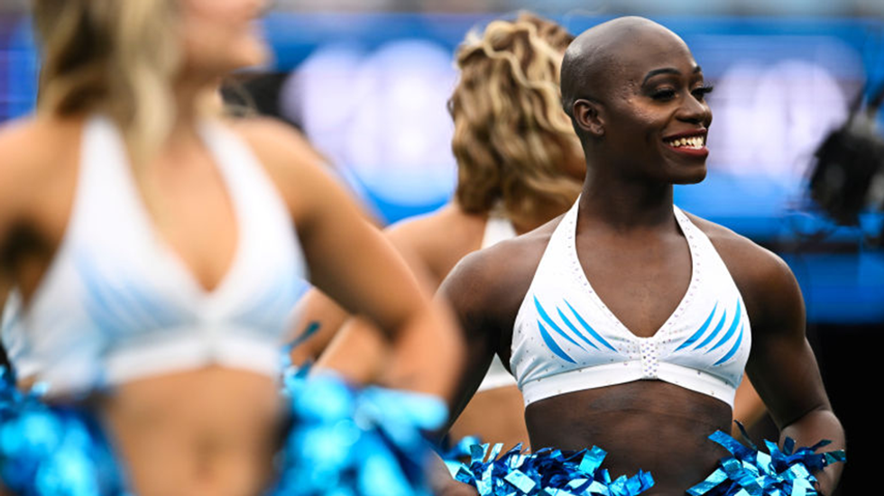 Panthers transgender cheerleader gets cut from team — then blames exactly what you'd expect
