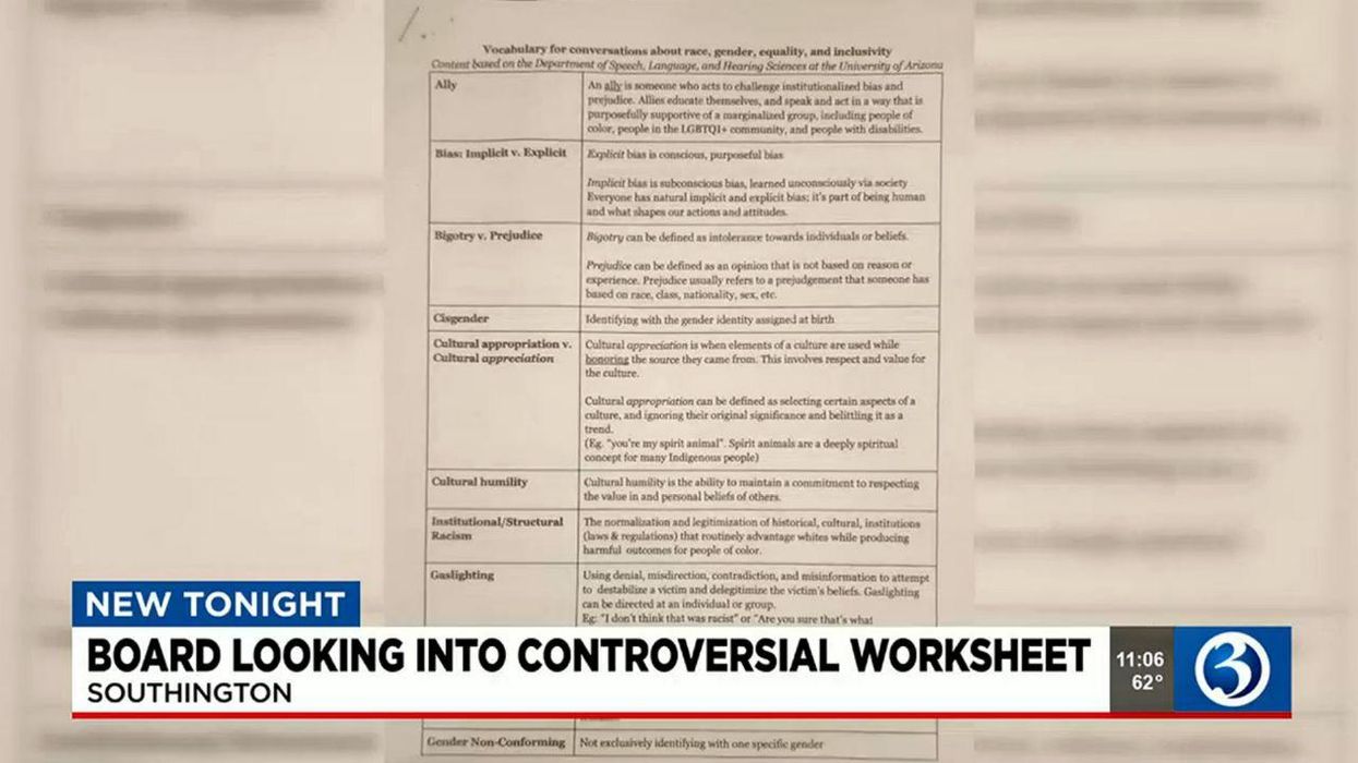 Parents speak out against Connecticut high school teacher's 'divisive' vocab worksheet