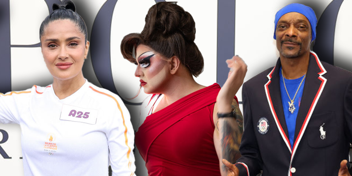 Salma Hayek Joins Olympic Torch Relay in Versailles