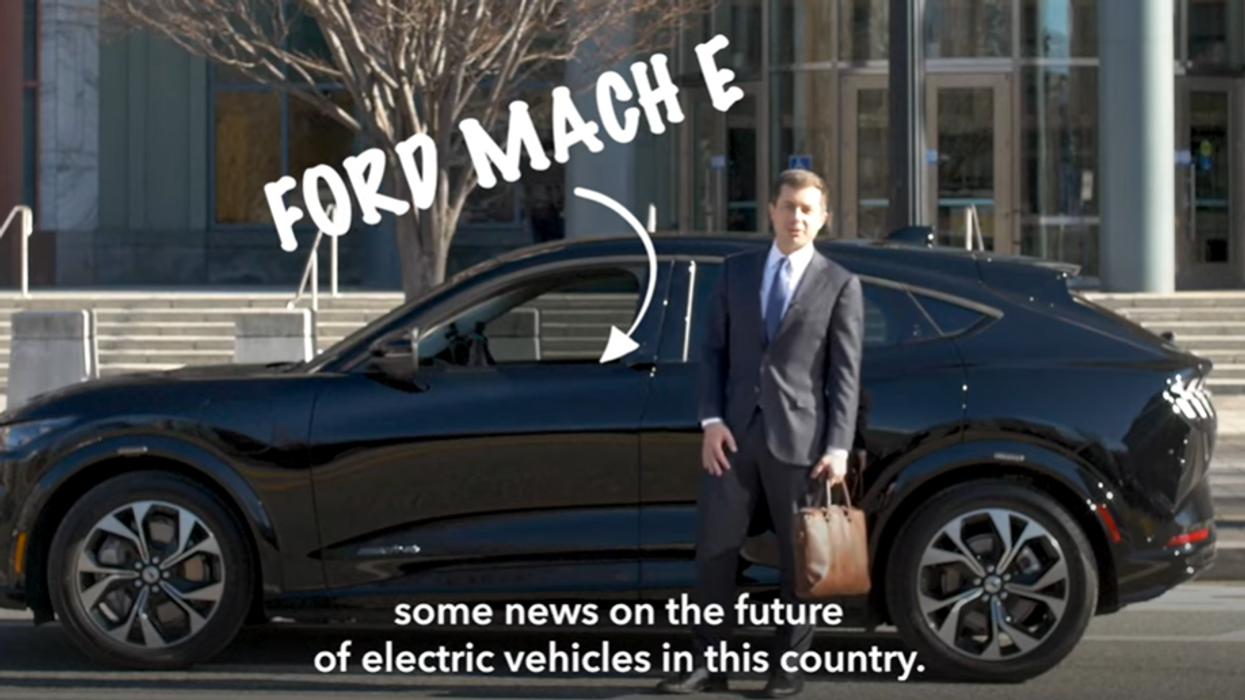Pete Buttigieg brags about $48K EV to people who can't afford gas, looks even dumber when Ford recalls EV