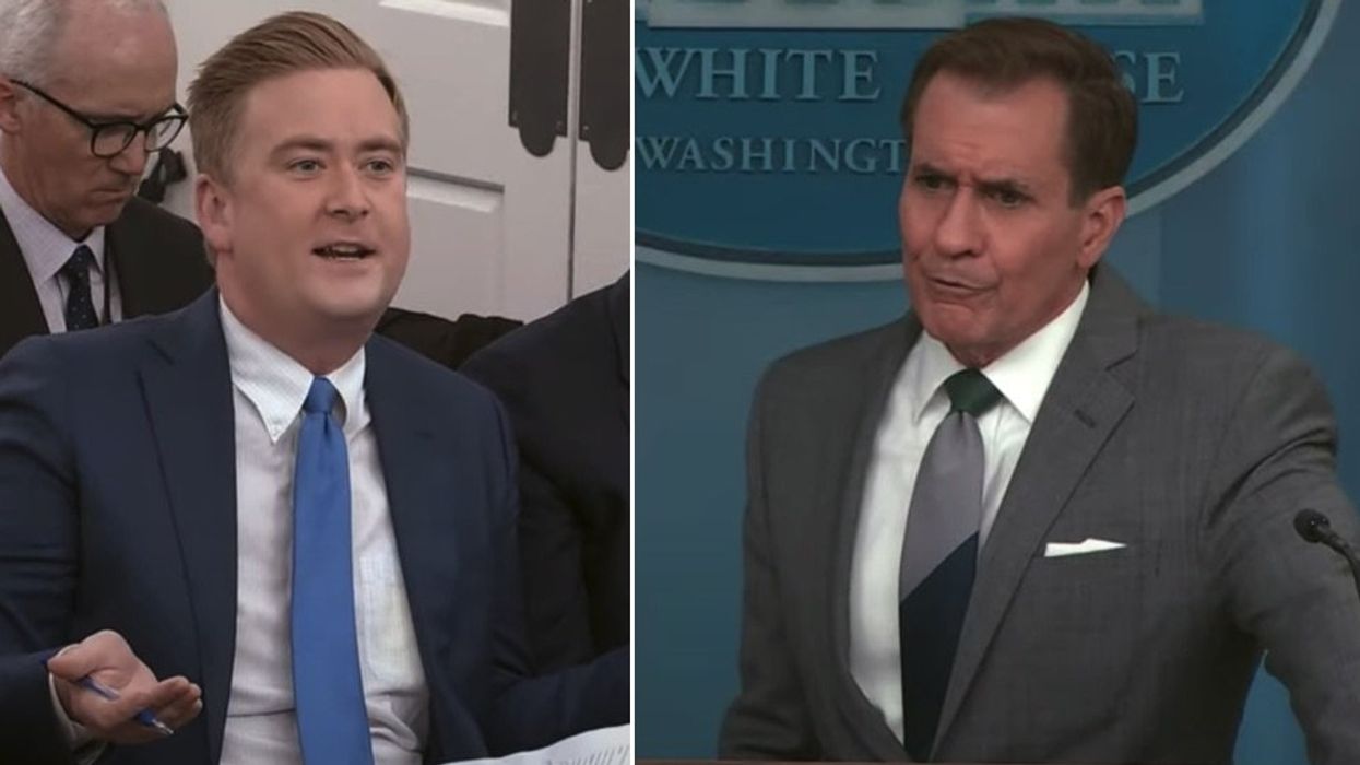 Peter Doocy corners Kirby with two questions after Iran ignores Biden's warning not to attack Israel: 'They did it anyway'