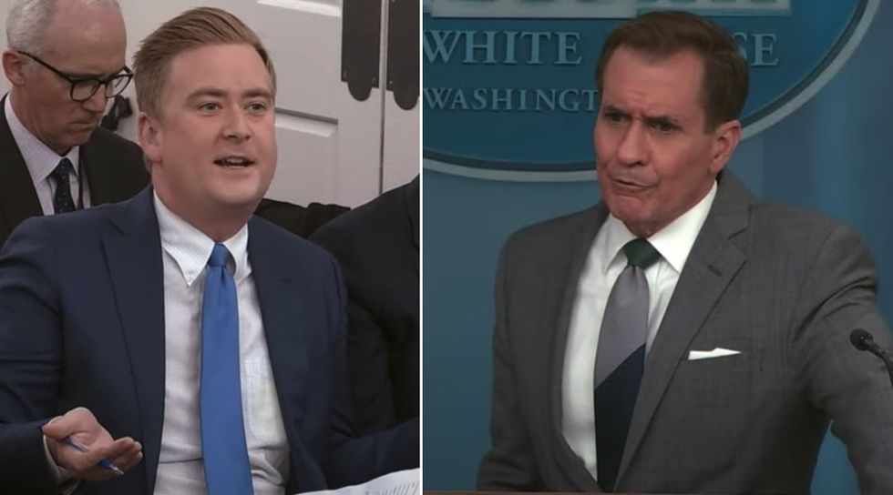 Peter Doocy corners Kirby with two questions after Iran ignores Biden&apos;s warning not to attack Israel: &apos;They did it anyway&apos;