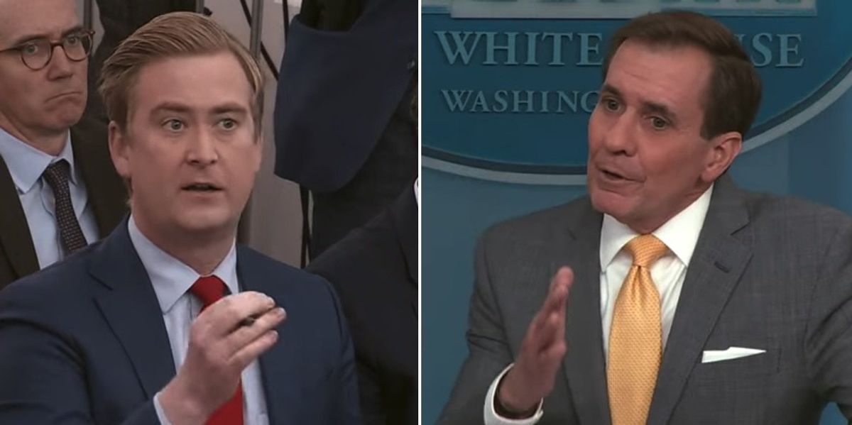 Peter Doocy leaves Kirby stuttering when he asks the two most important ...