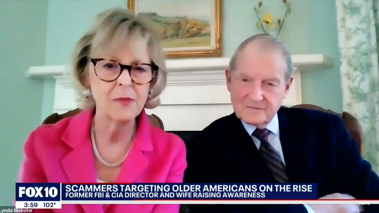 Phone scammer nabbed after threatening the wrong elderly couple. The husband happened to be a former FBI and CIA director.