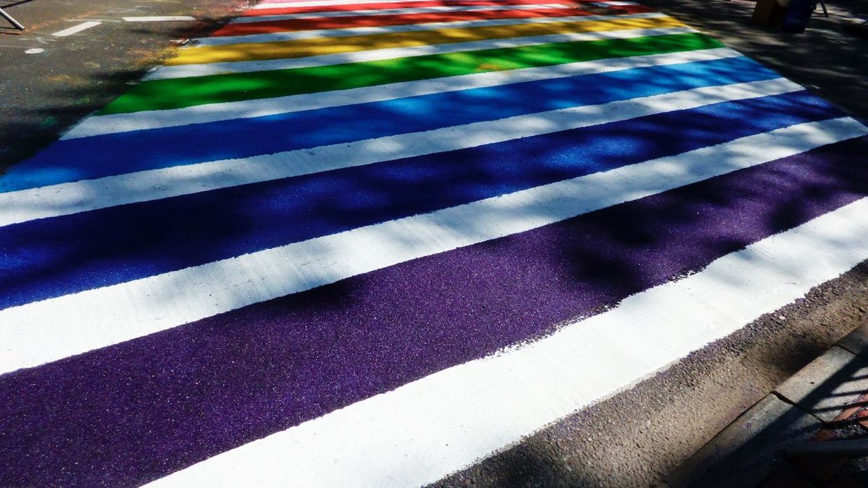 Pickup truck driver caught on video doing burnout on rainbow Pride crosswalk in West Virginia
