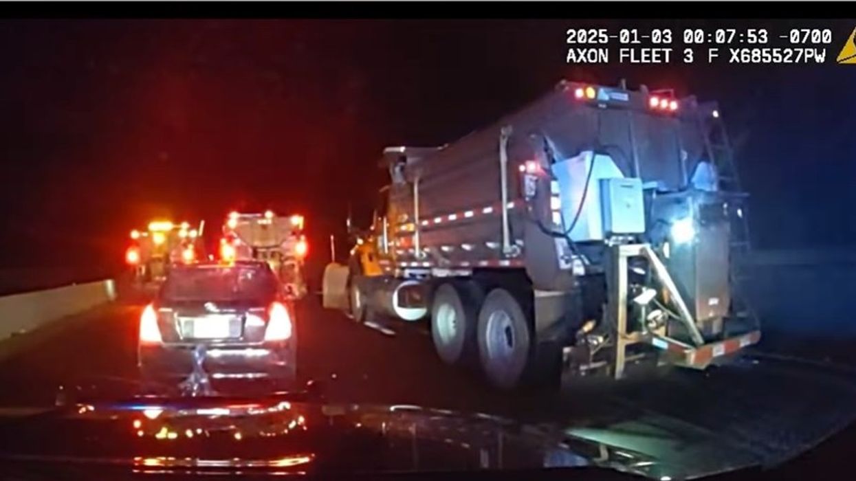 Plow drivers come to the rescue as Colorado police chase down suspect up to no good