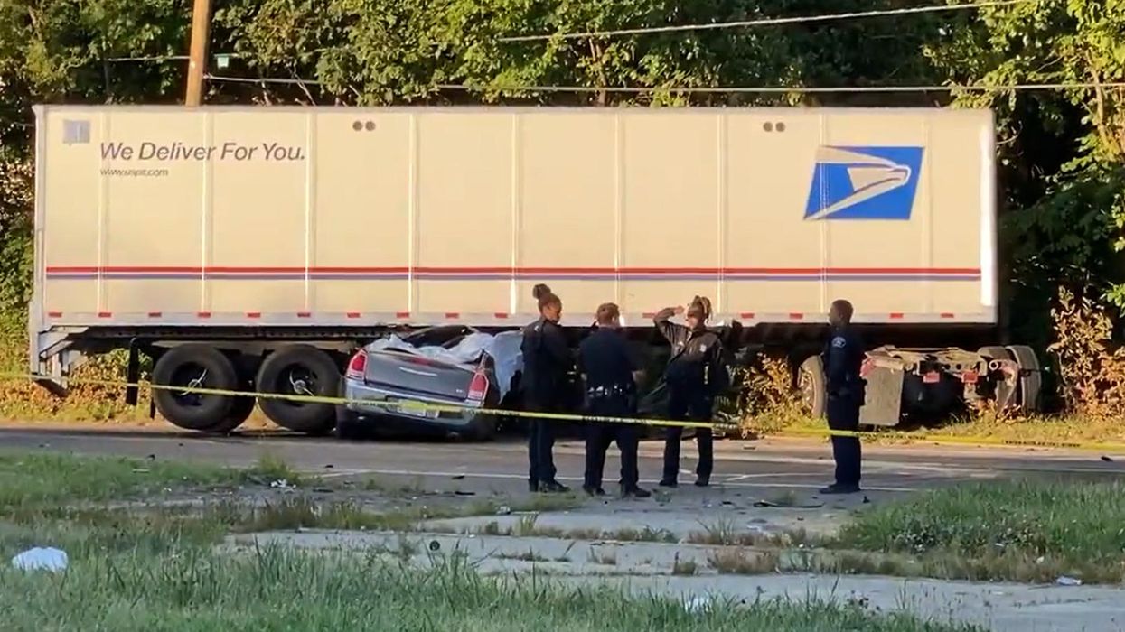 Police chase comes to a 'gruesome' end after attempted-murder suspect crashes into 18-wheeler
