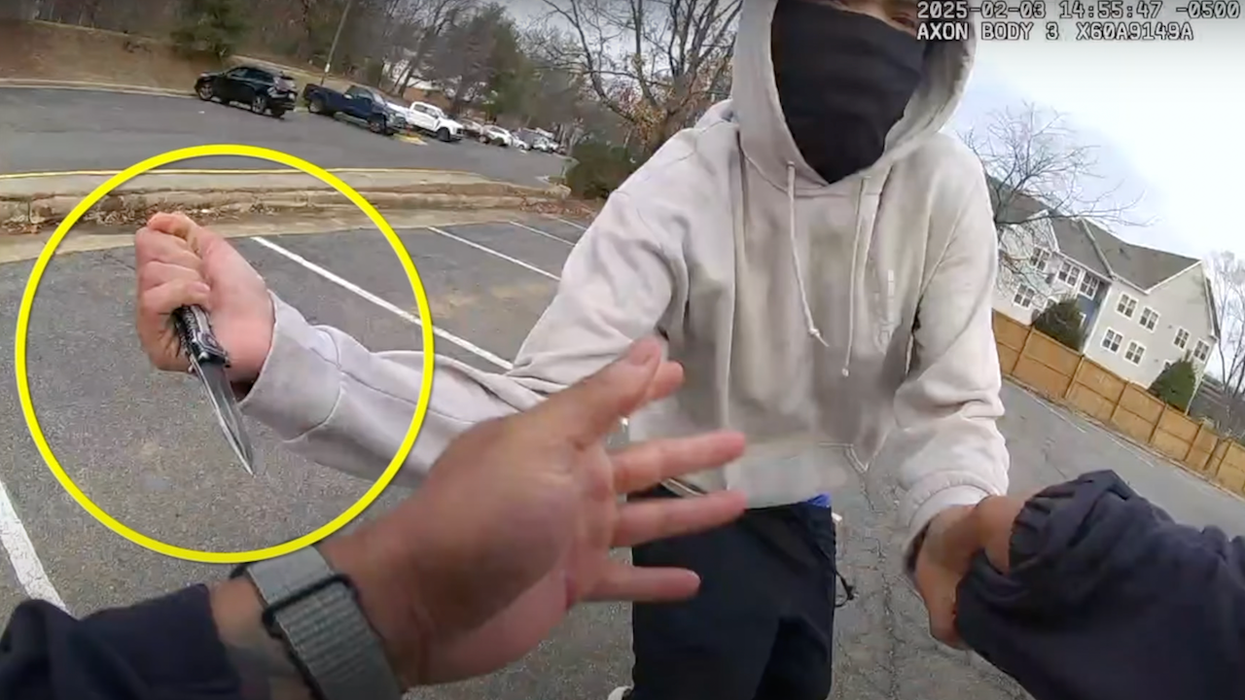 Police video shows teen stabbing cop, who survives; chief says if wound were an inch over, it would be a 'different story'