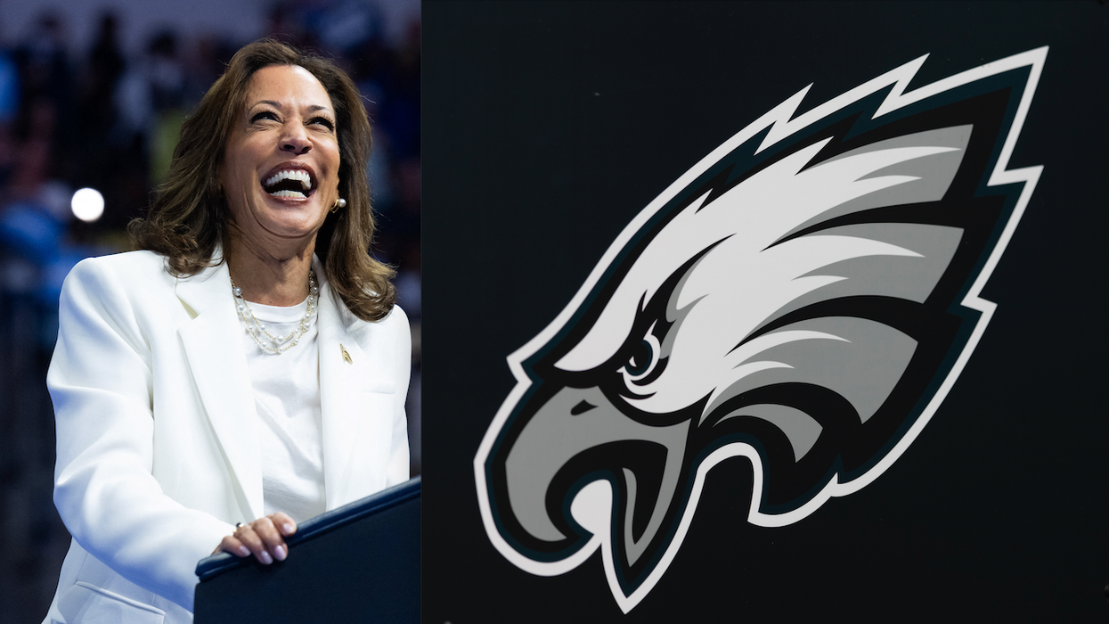 Posters declaring Kamala Harris is 'official candidate of the Philadelphia Eagles' are 'counterfeit,' team says