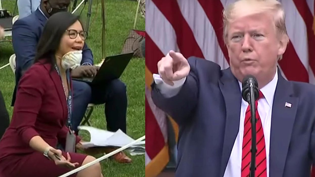 President Trump abruptly ends media briefing after reporter accuses him of giving a racist response