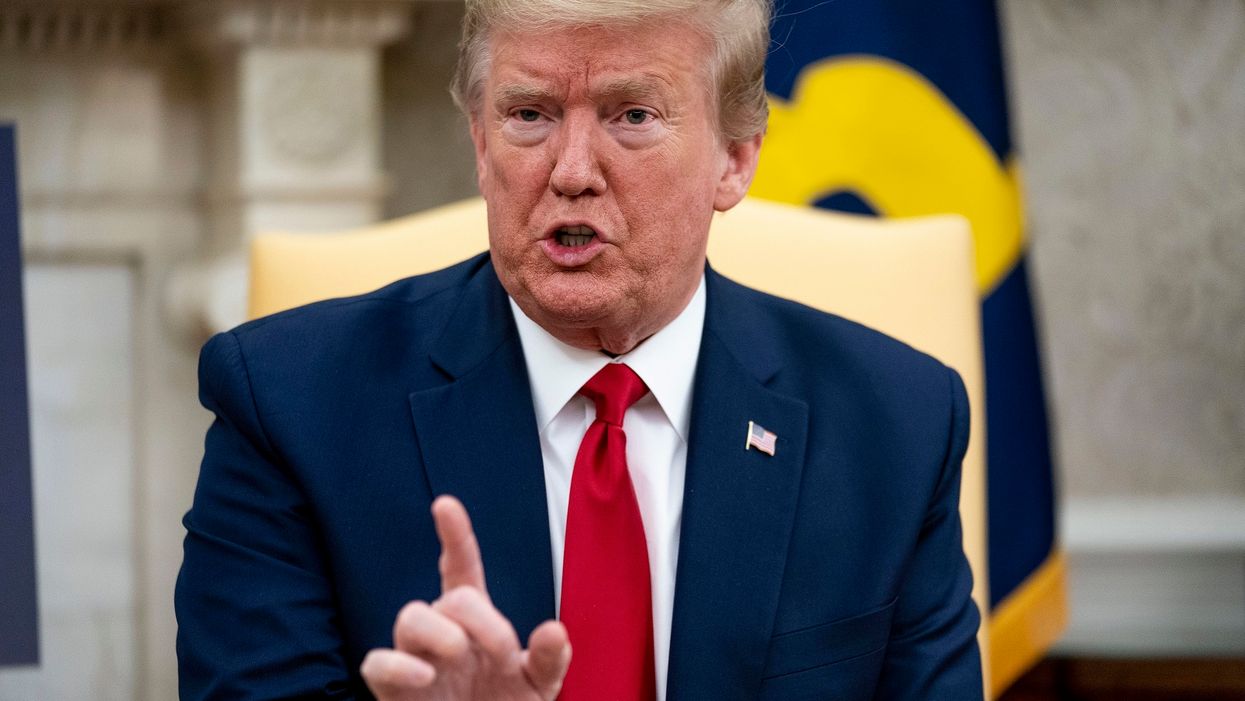 President Trump reacts after being criticized by former defense chief Jim Mattis