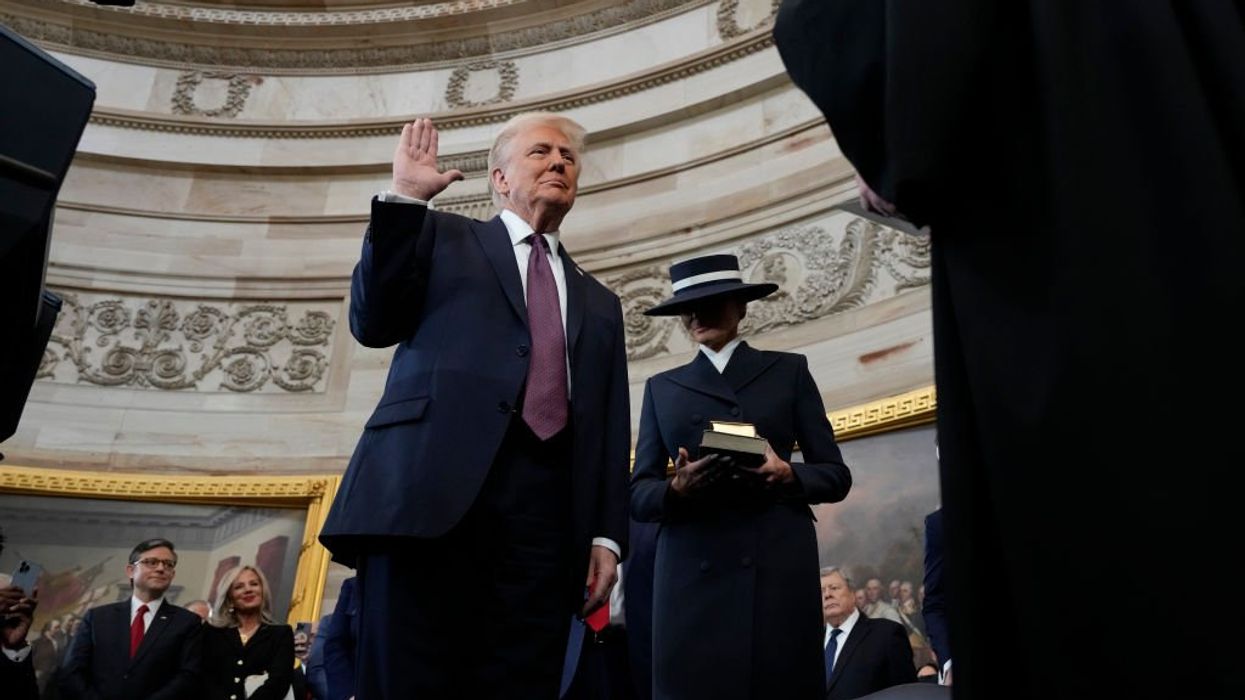 President Trump swears in, Hollywood curses