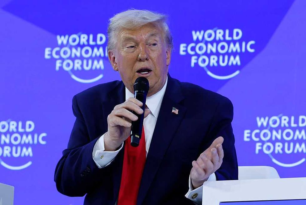 Pressed on Greenland, Trump tells Davos the US has weapons he 'can't even talk about'