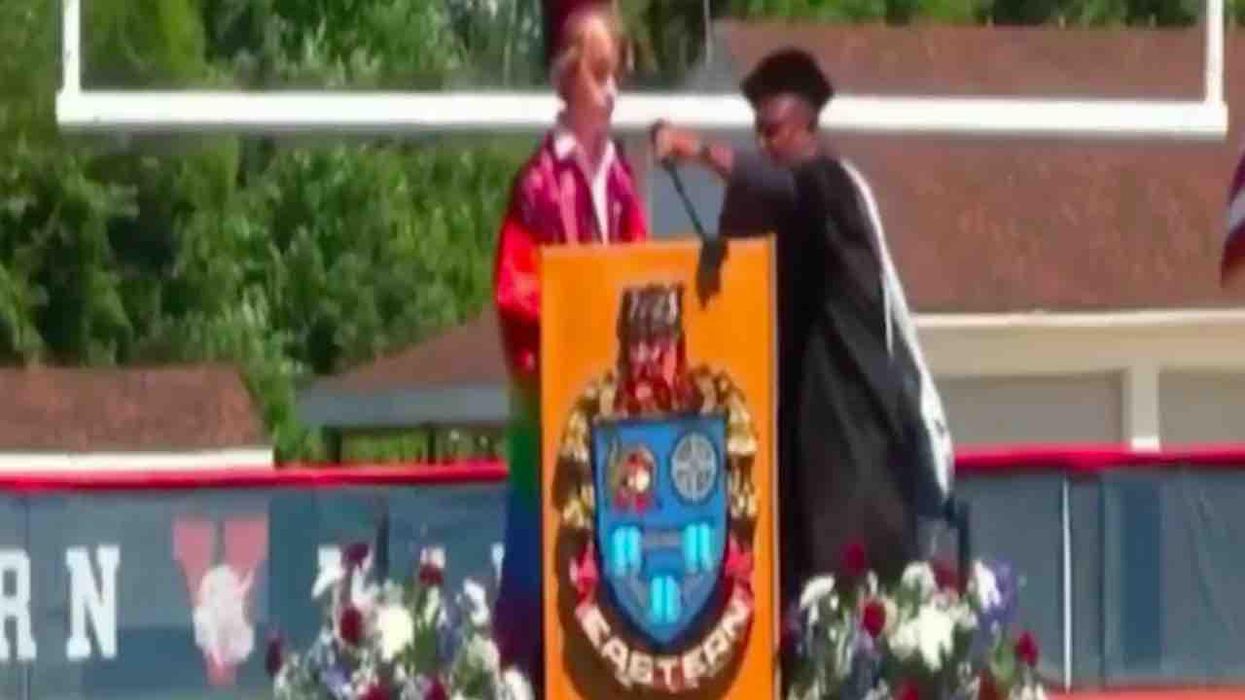 Principal stops 'queer' valedictorian's unauthorized LGBTQ speech, takes paper from him. But student disobeys again — and recites speech from memory.