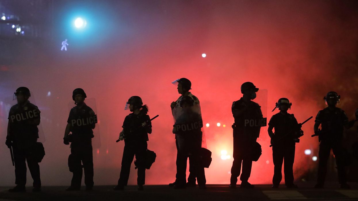 Professor who became combative after student called police officers ‘heroes’ is now on leave