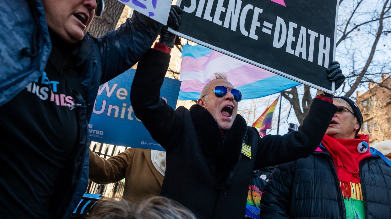 Protest erupts outside Stonewall National Monument after Trump admin strips 'trans' and 'queer' from LGBTQ on website