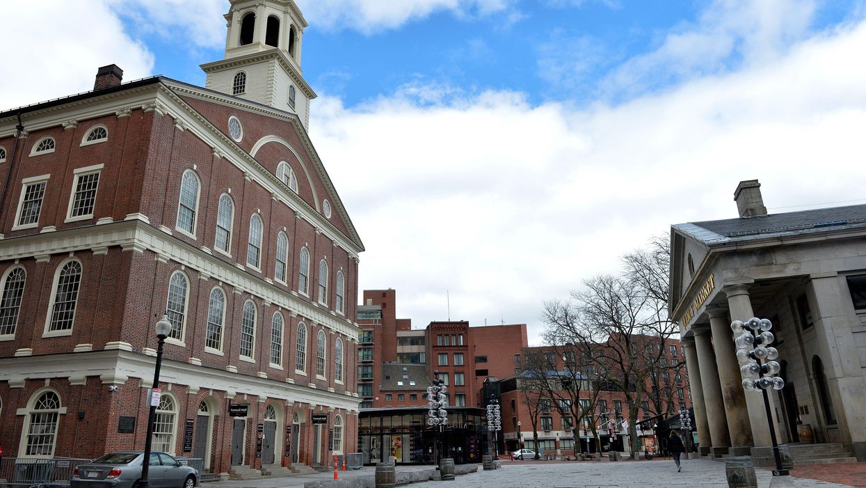 Protesters demand Boston change name of historic Faneuil Hall
