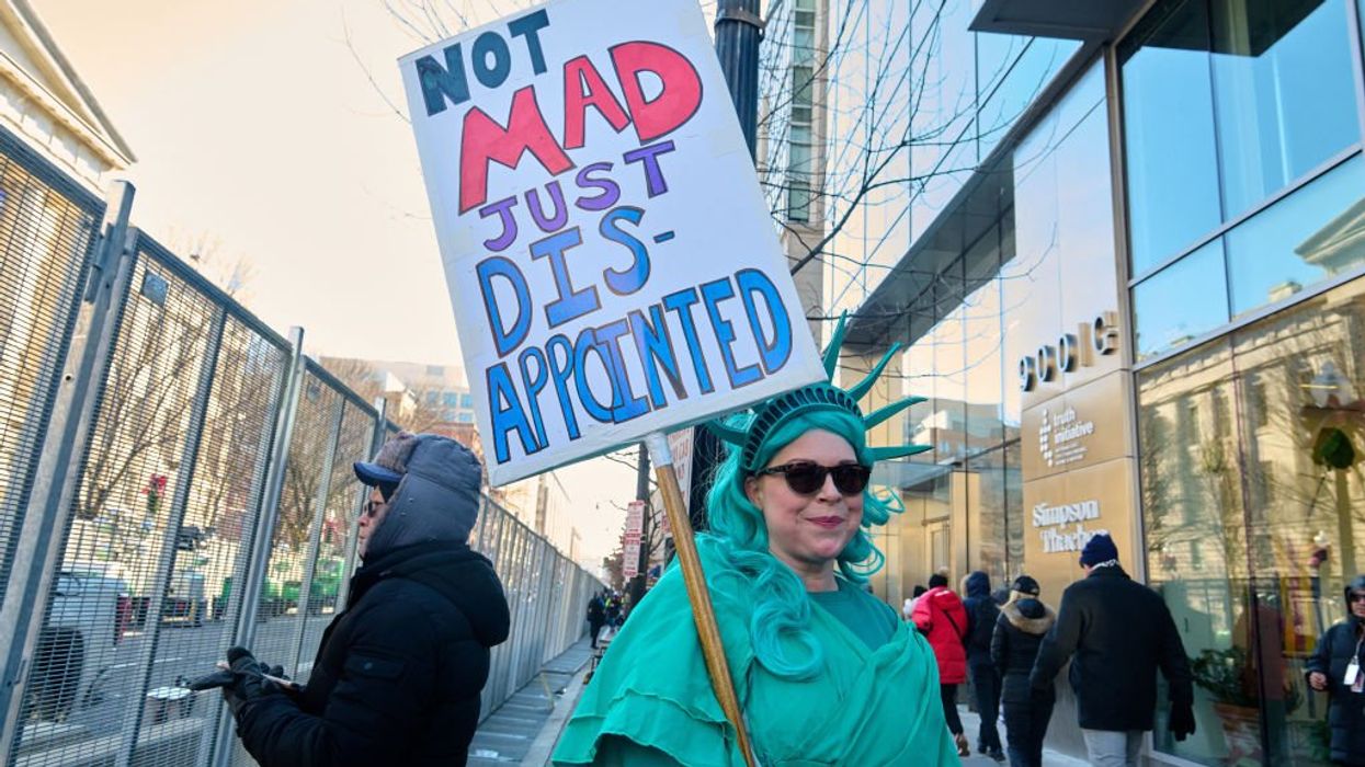 Protesters mellow as the nation welcomes Trump’s sweeping return
