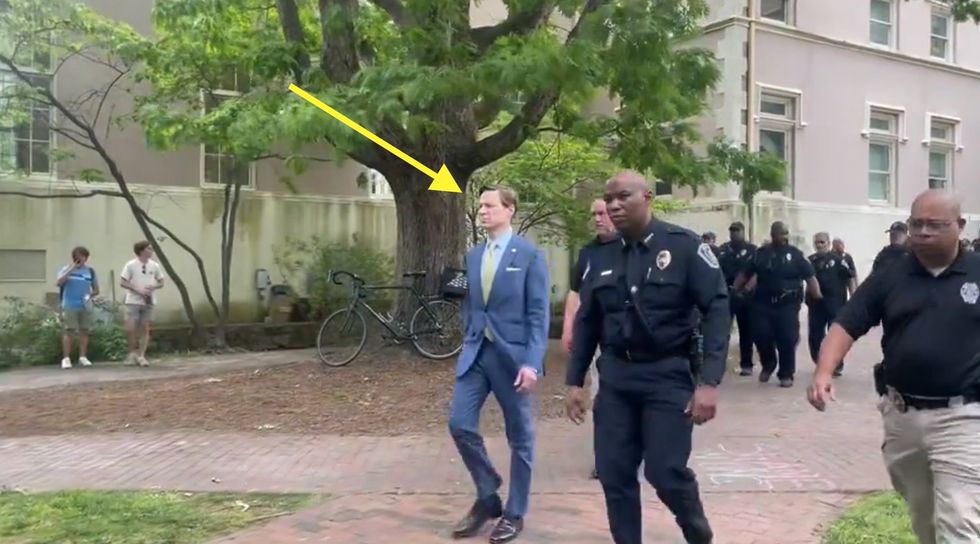 Protesters take down American flag at UNC — then chancellor personally restores it and makes courageous promise