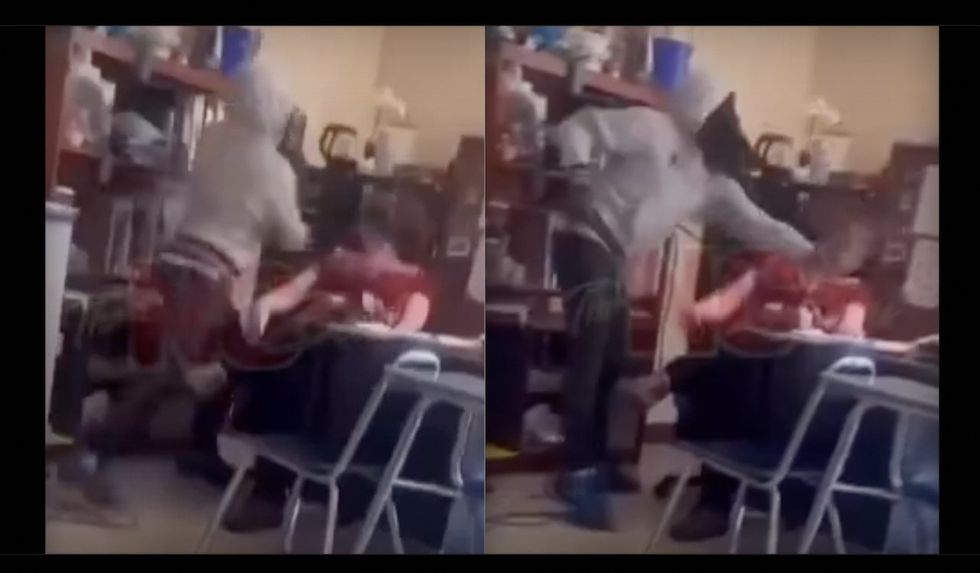 Punk who slapped HS teacher twice in face gets charged — with misdemeanors