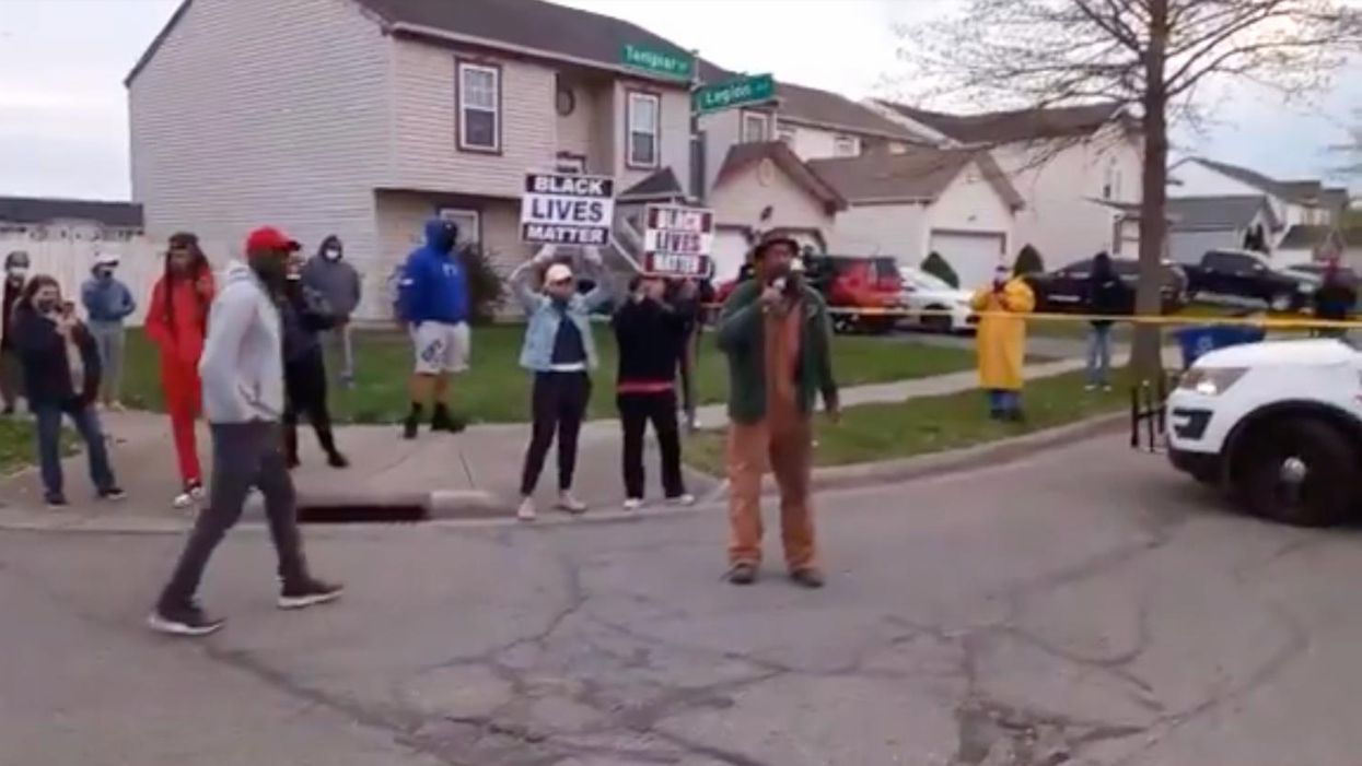 Purported BLM activists near Ma’Khia Bryant death scene have ominous message for cops: ‘You shoot us, we shoot you’