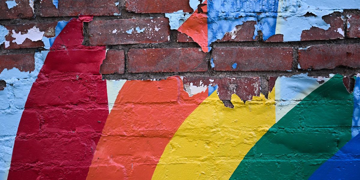 Rainbow Pride fence vandalized with sexual images and anti-gay message; police investigating as hate crime Rainbow Pride fence vandalized with sexual images and anti-gay message; police investigating as hate crime