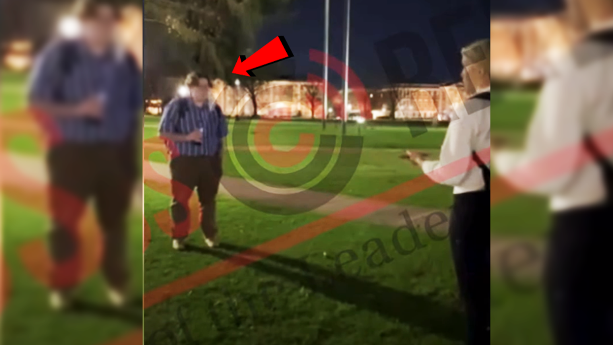 'Real women? That's transphobic': Protester defends the idea of identifying as a cat outside Riley Gaines event in Alabama